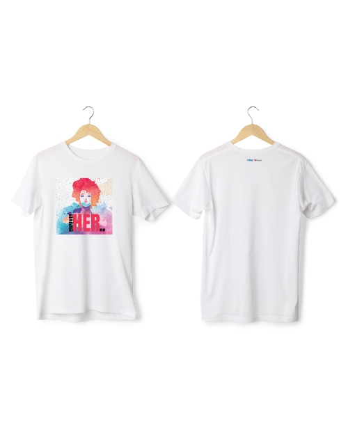 Greys & Blues Bold Pima Round Neck T-Shirt- White